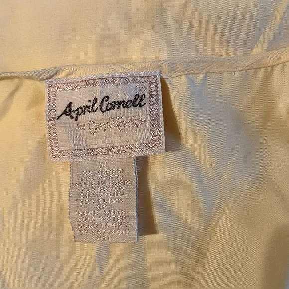 Vintage April Cornell Butter Yellow Maxi dress with tule summer dress wedding - Picture 3 of 9